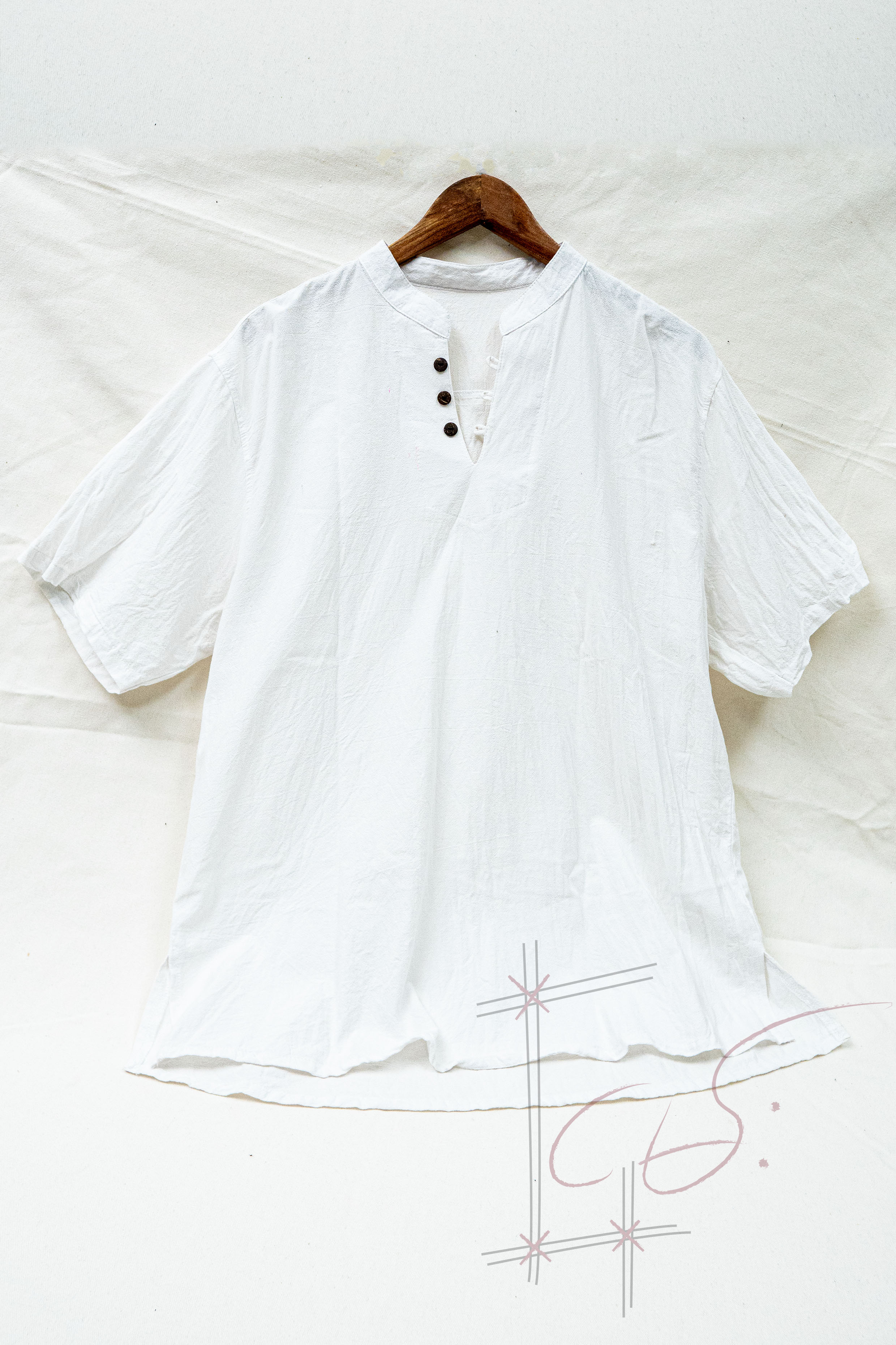 Collarless Shirt
